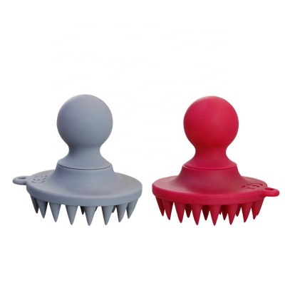 China professional design cute portable multi functional shower shampoo hair comb head scalp massager brush silicone