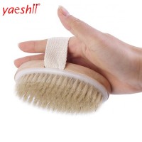 Yaeshii 2019 Hot Body Premium Natural Soft Bristle Wooden Body Brush Bath Body Brush for Dry Brushing and Spa Shower